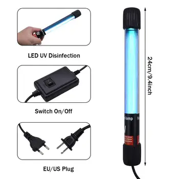 110V Handheld UV Disinfection Light 11W Portable Small Lamp Stick With Cable & ON/OFF Switch For Hotel Home Flat US Plug 1.1M
110V Handheld UV Disinfection Light 11W Portable Small Lamp Stick With Cable & ON/OFF Switch For Hotel Home Flat US Plug 1.1M