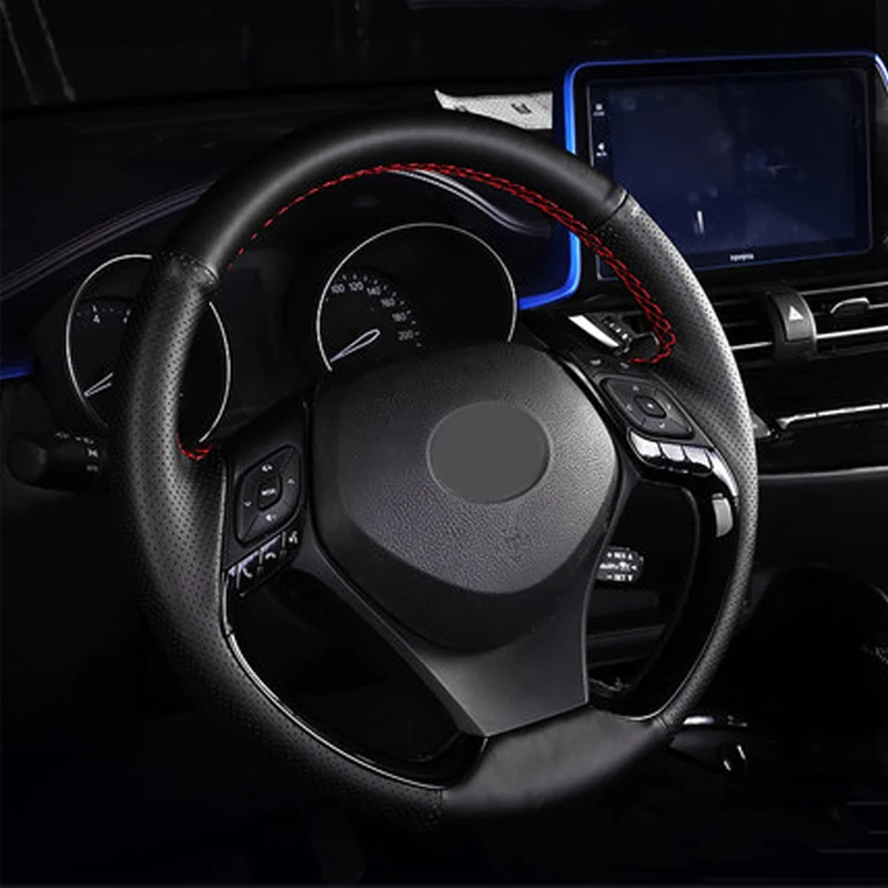 Braid on Steering Wheel Car DIY Hand Sewing Steering Wheel Cover With Needles And Thread Couvre For Toyota CH-R 2018 2019
Braid on Steering Wheel Car DIY Hand Sewing Steering Wheel Cover With Needles And Thread Couvre For Toyota CH-R 2018 2019