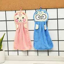 3PCS Cartoon יד יבש מגבת שטיפת כלים בד מטבח מגבות רחצה תליית מנות בד רך סופג ניקוי סמרטוטים(China)