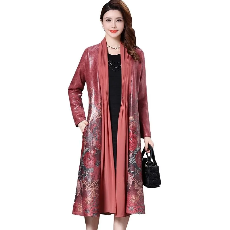Fashion 2023 New Spring Autumn Long Trench Women Large Size 4XL National Wind Middle-aged Cardigan Printed Causal Coats
Fashion 2023 New Spring Autumn Long Trench Women Large Size 4XL National Wind Middle-aged Cardigan Printed Causal Coats