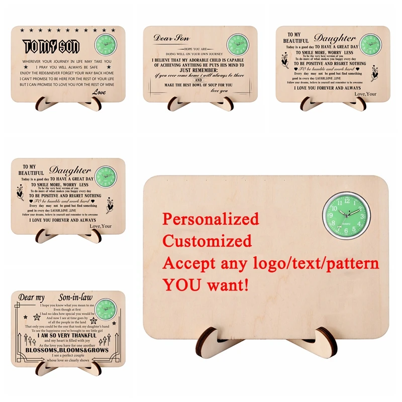 Rectangle Full Wooden ornaments Accept Custom Personalized Design Print Your Text Table Clock 2020 Unique Family Souvenir Gifts
Rectangle Full Wooden ornaments Accept Custom Personalized Design Print Your Text Table Clock 2020 Unique Family Souvenir Gifts