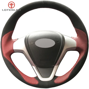 LQTENLEO Black Suede Wine Red Leather Car Steering Wheel Cover For Ford Fiesta 2008-2016 Figo 2012-2014 Ecosport 2013-2017 B-Max
LQTENLEO Black Suede Wine Red Leather Car Steering Wheel Cover For Ford Fiesta 2008-2016 Figo 2012-2014 Ecosport 2013-2017 B-Max