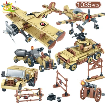 HUIQIBAO Military WW2 Soldier Figures Plane Model Building Blocks Weapon Special Force CS SWAT Army Tank Bricks Toys Children
HUIQIBAO Military WW2 Soldier Figures Plane Model Building Blocks Weapon Special Force CS SWAT Army Tank Bricks Toys Children