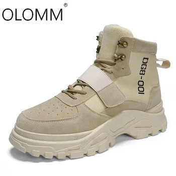 2019 Autumn New Martin Boots High Top British Mens Shoes Retro Wild Desert Boots Thick Bottom Increased Casual Shoes Boots Men
2019 Autumn New Martin Boots High Top British Mens Shoes Retro Wild Desert Boots Thick Bottom Increased Casual Shoes Boots Men