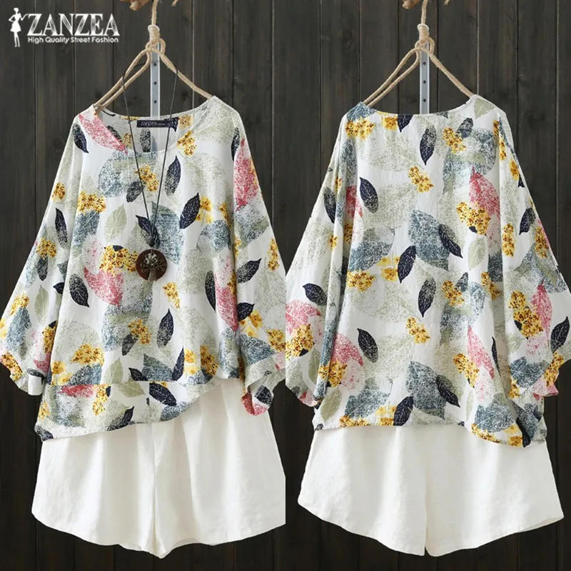 ZANZEA Casual Floral Tops Vintage Autumn Blouse Women 2019 Printed O Neck Blusas Female Long Sleeve Shirts Plus Size Tunic 5XL
ZANZEA Casual Floral Tops Vintage Autumn Blouse Women 2019 Printed O Neck Blusas Female Long Sleeve Shirts Plus Size Tunic 5XL