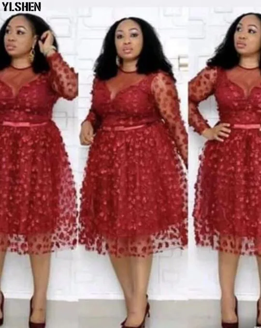 Sexy Lace African Dresses for Women Dashiki Floral African Clothes High Quality New African Gown Skirt Bazin Kenya Africa Dress 01