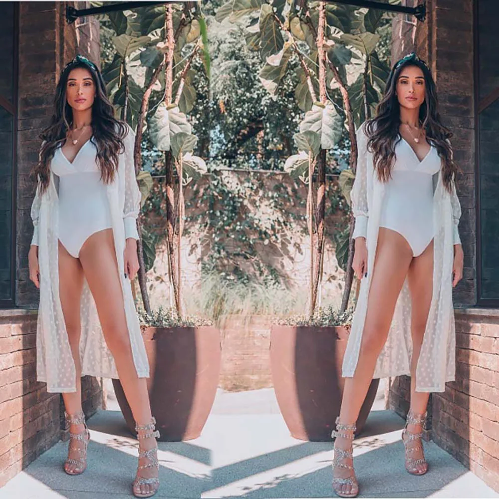 Rocwickline New Summer and Autumn Women's Dress Sexy & Club Beach Style Solid V-Neck Lantern Sleeve Lace Loose Hollow Out Dress
Rocwickline New Summer and Autumn Women's Dress Sexy & Club Beach Style Solid V-Neck Lantern Sleeve Lace Loose Hollow Out Dress