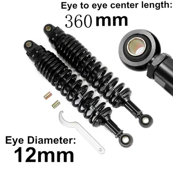 Universal 360mm Rear Shock Absorber Suspension for Motorcycle Off-Road Moto Mountain Dirt Bike 14.17" Suspension Protector 
Universal 360mm Rear Shock Absorber Suspension for Motorcycle Off-Road Moto Mountain Dirt Bike 14.17" Suspension Protector