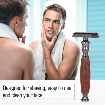 Double-edged Shaving Razor Safety Beard Razor Men's Shaving Tool Face Hair Removing Tool Mustache Removal Razor With Handle
Double-edged Shaving Razor Safety Beard Razor Men's Shaving Tool Face Hair Removing Tool Mustache Removal Razor With Handle