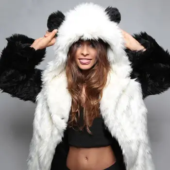 Luxury Women Winter Long Sleeve Faux Fur Thick Ears Hood Plus Size Warm Coat overcoat woman winter coat female
Luxury Women Winter Long Sleeve Faux Fur Thick Ears Hood Plus Size Warm Coat overcoat woman winter coat female