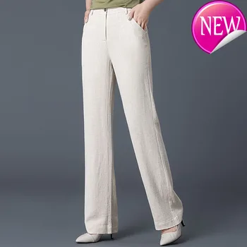 New Women 2020 Summer Cotton Pants Thin Casual Loose Long Solid Color White Breathable Straight Linen Trousers Female 
New Women 2020 Summer Cotton Pants Thin Casual Loose Long Solid Color White Breathable Straight Linen Trousers Female