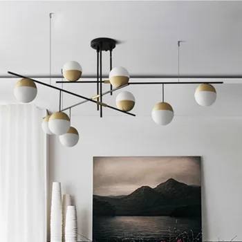 Postmodern Light Luxury Living Room Lamp Glass Ball Pendant Lights Designer Nut Creative Personality Villa Restaurant Metal Iron
Postmodern Light Luxury Living Room Lamp Glass Ball Pendant Lights Designer Nut Creative Personality Villa Restaurant Metal Iron