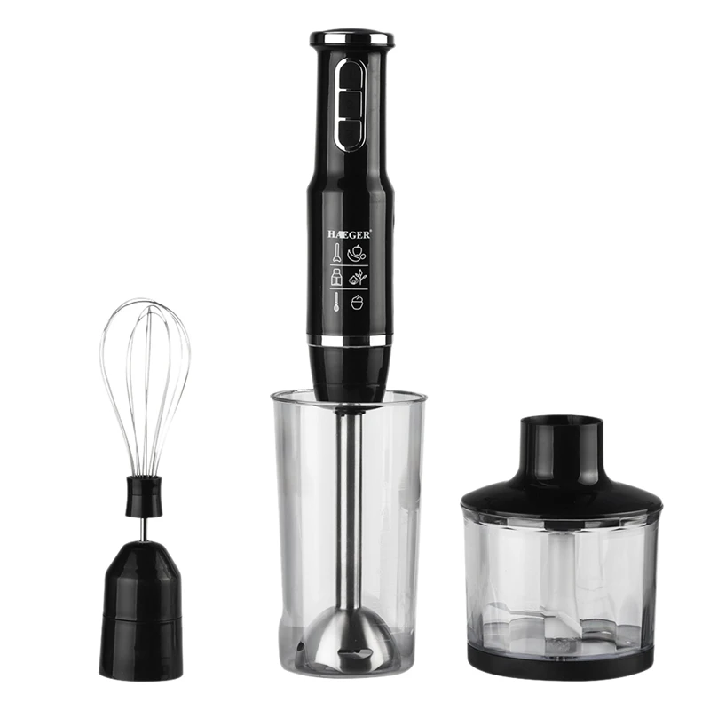 Haeger Smoothie Portable Hand Blender for Kitchen 4 in 1 Food Processor Stick with Chopper Whisk Electric Juicer Mixer Machine
Haeger Smoothie Portable Hand Blender for Kitchen 4 in 1 Food Processor Stick with Chopper Whisk Electric Juicer Mixer Machine