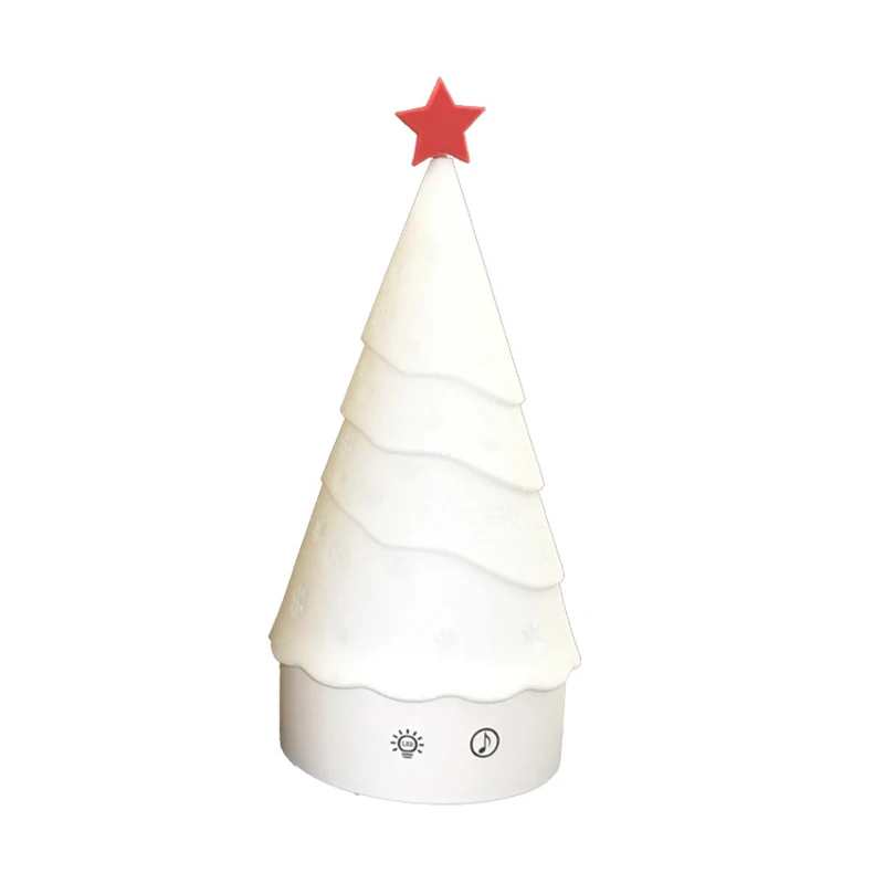 Silicone Night Light Christmas Tree with Music New Year's Eve Cross-Border Gift Gift Night Light
Silicone Night Light Christmas Tree with Music New Year's Eve Cross-Border Gift Gift Night Light
