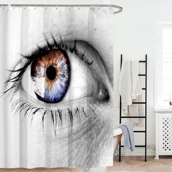 Black Eye Makeup Abstract Shower Curtain Waterproof Polyester Fabric Set with Hooks
Black Eye Makeup Abstract Shower Curtain Waterproof Polyester Fabric Set with Hooks