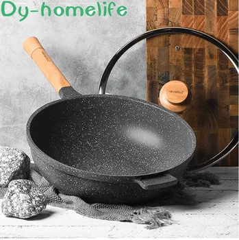 Aluminum Alloy Non-stick Pot 32cm Single Handle Maifan Stone Cooking Frying Pan Saucepan Household Kitchen Supplies Cookware
Aluminum Alloy Non-stick Pot 32cm Single Handle Maifan Stone Cooking Frying Pan Saucepan Household Kitchen Supplies Cookware