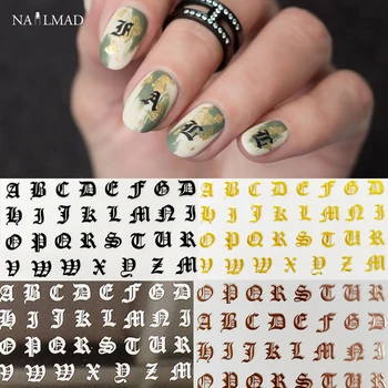1pc Gothic Letter 3d Nail Art Sticker Nail Decal Black Alphabet Letter Nail Adhesive Sticker Decals Nail Decoration DIY
1pc Gothic Letter 3d Nail Art Sticker Nail Decal Black Alphabet Letter Nail Adhesive Sticker Decals Nail Decoration DIY