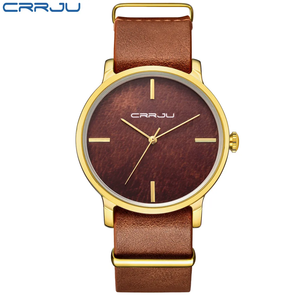 CRRJU Top Brand Color Walnut Wood Luxury Men Women Watch Fashion Leather Sport Causal Waterproof Wooden Color Quartz Wristwatch
CRRJU Top Brand Color Walnut Wood Luxury Men Women Watch Fashion Leather Sport Causal Waterproof Wooden Color Quartz Wristwatch