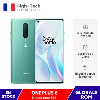 

Global Rom OnePlus 8 5G Smartphone 8GB 128GB Snapdragon 865 Octa Core 6.55'' 90Hz Fluid Display UFS 3.0 48MP Triple Cams WiFi 6