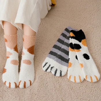 Women Girls Winter Warm Cute Cat Paw Ankle Socks Sleeping Socks Comfortable Home Floor Socks Thick Socks
Women Girls Winter Warm Cute Cat Paw Ankle Socks Sleeping Socks Comfortable Home Floor Socks Thick Socks