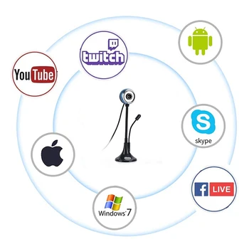 USB Computer Webcam High Pole Video Teaching Office HD 480P Camera With Microphone For Computer PC Laptop Game Online Class
USB Computer Webcam High Pole Video Teaching Office HD 480P Camera With Microphone For Computer PC Laptop Game Online Class