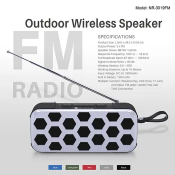 Portable Speaker Wireless Bluetooth Speaker Column Heavy Bass Subwoofer Music Player Sound System Loudspeaker FM Radio Speaker
Portable Speaker Wireless Bluetooth Speaker Column Heavy Bass Subwoofer Music Player Sound System Loudspeaker FM Radio Speaker