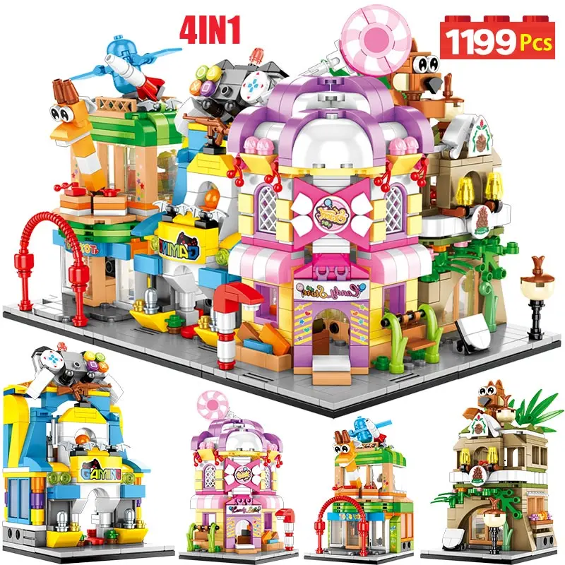 City Street View House Building Blocks Architecture Food Shop Retail Store Restaurant Sets DIY Bricks Toys for Girl
City Street View House Building Blocks Architecture Food Shop Retail Store Restaurant Sets DIY Bricks Toys for Girl