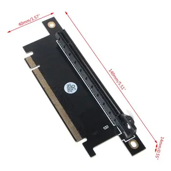 PCI Express 16X Riser PCIe Graphics Card 90 Degree Adapter for 1U/2U Host 4/6cm Y1AE
PCI Express 16X Riser PCIe Graphics Card 90 Degree Adapter for 1U/2U Host 4/6cm Y1AE