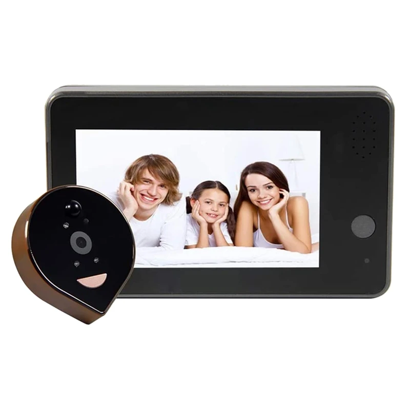 Smart Cat Eyes, Visible Doorbell WiFi Home Remote Monitoring Motion Detection Alarm HD Infrared Night Vision 4.3 Inch Display
Smart Cat Eyes, Visible Doorbell WiFi Home Remote Monitoring Motion Detection Alarm HD Infrared Night Vision 4.3 Inch Display