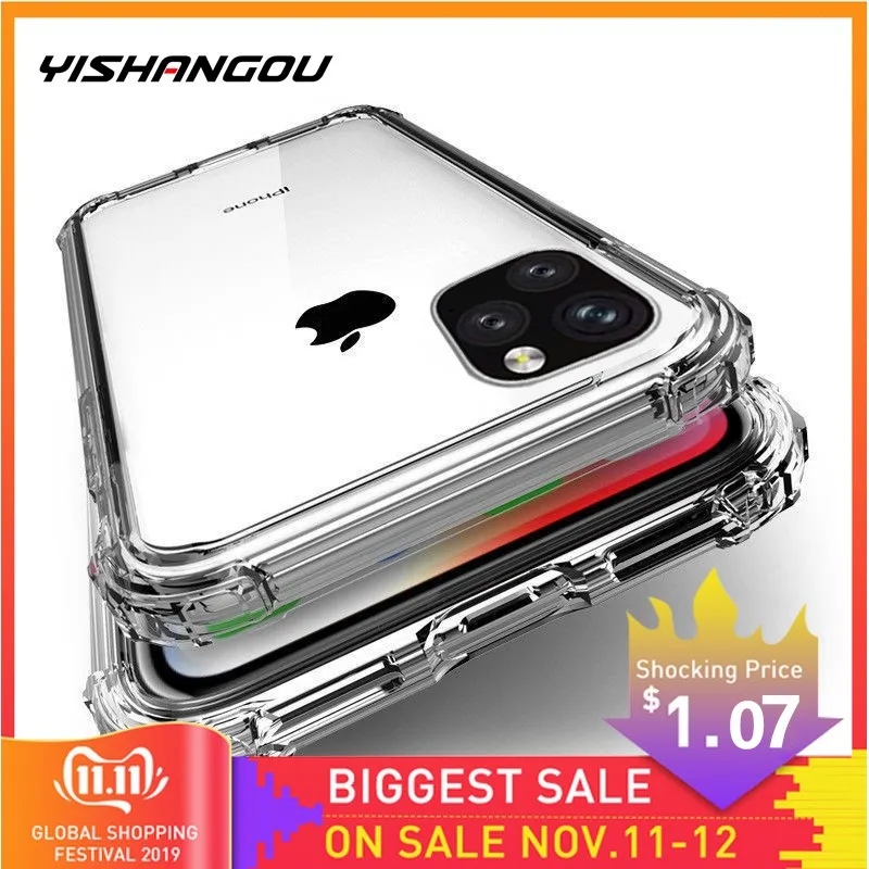 Heavy Duty Protection Case For iPhone 11 Pro Max X XS Max Four Corner Strengthen Silicon Clear Cover For iPhone XR 6 6S 7 8 Plus
Heavy Duty Protection Case For iPhone 11 Pro Max X XS Max Four Corner Strengthen Silicon Clear Cover For iPhone XR 6 6S 7 8 Plus
