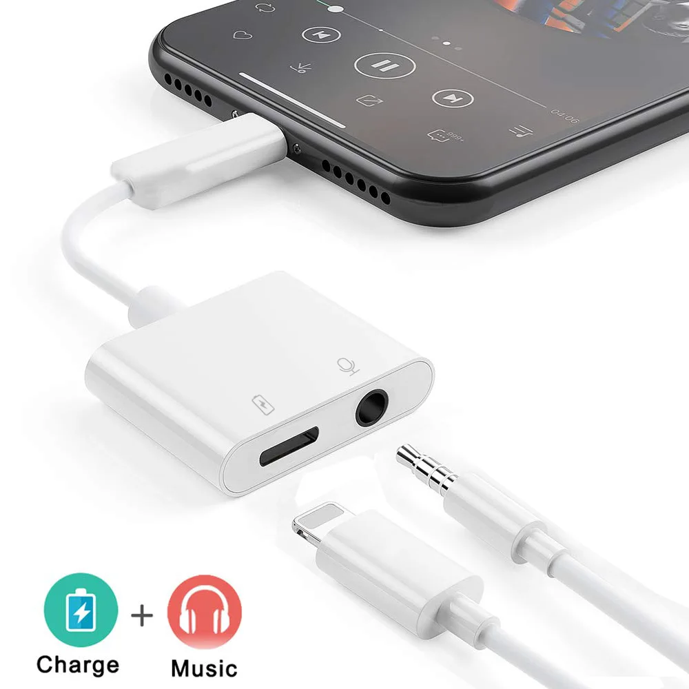 2 in 1 Audio Charge Adapter For iPhone 7 8 Plus X XS XR MAX Dual Lighting 3.5mm Jack Splitter Charger Listening Adapters
2 in 1 Audio Charge Adapter For iPhone 7 8 Plus X XS XR MAX Dual Lighting 3.5mm Jack Splitter Charger Listening Adapters