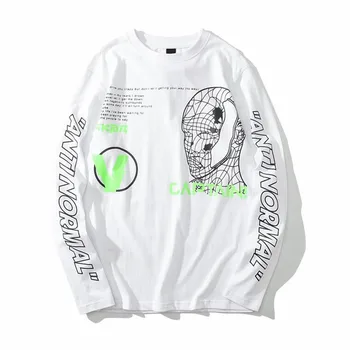 NAGRI Captain Line Face Long Sleeved T-shirt Men Round Neck Hip Hop Tshirts Printing Street Tee Shirts Yellow White M L XL
NAGRI Captain Line Face Long Sleeved T-shirt Men Round Neck Hip Hop Tshirts Printing Street Tee Shirts Yellow White M L XL