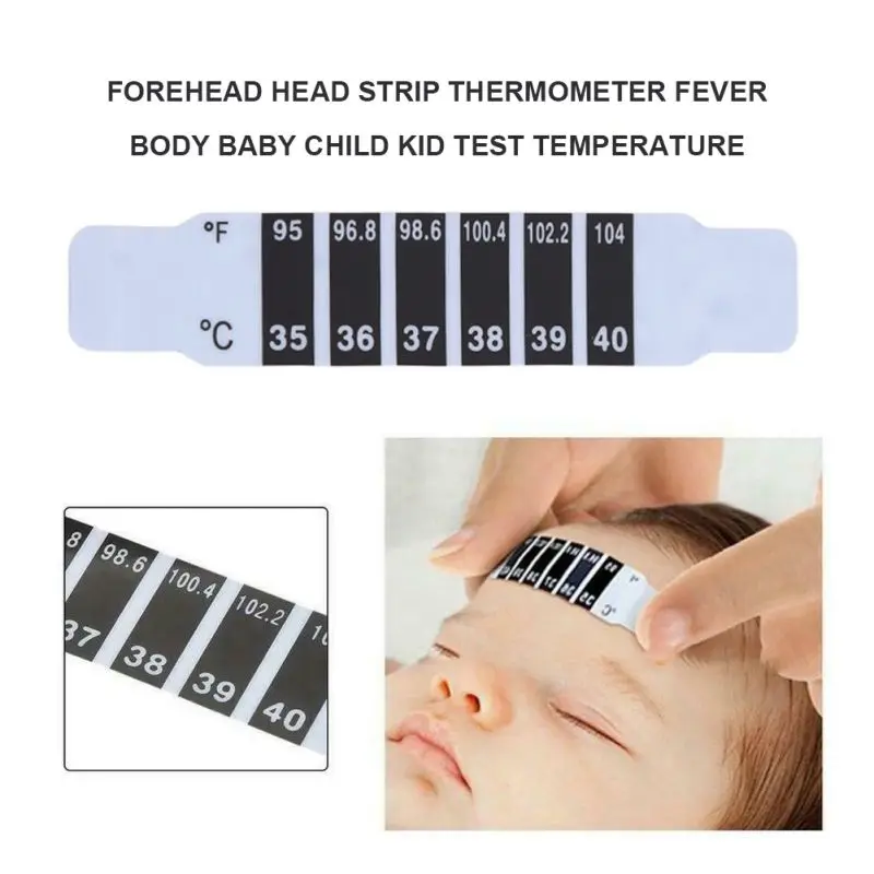 Forehead Thermometer Strips-Instant Read Forehead Thermometer Strips,Reusable Thermometer Strip For Checking Baby Kid Adult Temp
Forehead Thermometer Strips-Instant Read Forehead Thermometer Strips,Reusable Thermometer Strip For Checking Baby Kid Adult Temp
