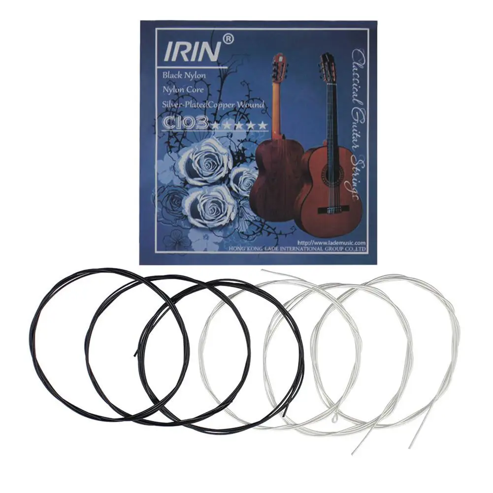 C103 Classical Guitar Strings Set Nylon Copper Alloy Wire Medium Tension Stable Elasticity Musical Instrument Replacement Part
C103 Classical Guitar Strings Set Nylon Copper Alloy Wire Medium Tension Stable Elasticity Musical Instrument Replacement Part