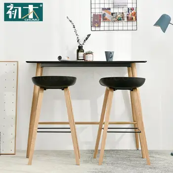 Nordic Solid Wood Bar Chair Home Backrest Bar Stool Modern Minimalist Bar Chair Front Desk Leisure High Stool
Nordic Solid Wood Bar Chair Home Backrest Bar Stool Modern Minimalist Bar Chair Front Desk Leisure High Stool