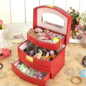 Luxury PU Leather Jewelry Gift Box 3 Layers Jewellery Display Storage Box Packaging Case Organizer Makeup Bag Cosmetic
Luxury PU Leather Jewelry Gift Box 3 Layers Jewellery Display Storage Box Packaging Case Organizer Makeup Bag Cosmetic