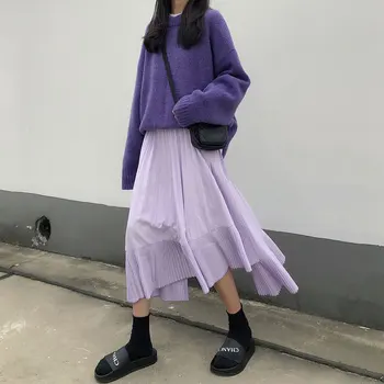 2019 korean style solid color long sleeve o neck basic knitted warm sweaters womens purple sweaters and pullovers (X1187)
2019 korean style solid color long sleeve o neck basic knitted warm sweaters womens purple sweaters and pullovers (X1187)