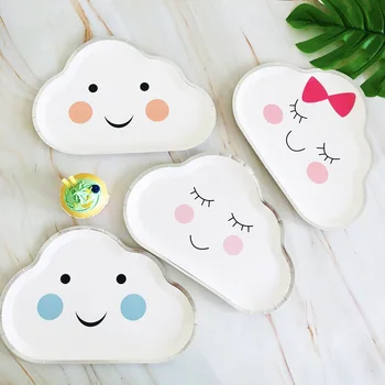 Cartoon Clouds party Disposable tableware paper plates children birthday party decorations kids adult cake plate stamping plate
Cartoon Clouds party Disposable tableware paper plates children birthday party decorations kids adult cake plate stamping plate