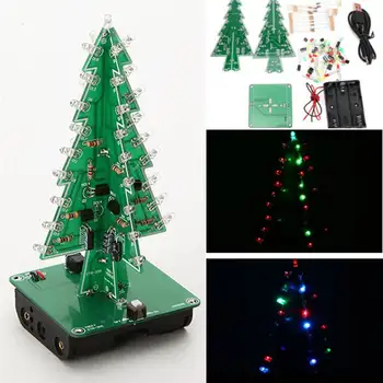 DIY Christmas Tree LED Flash Kit 3D Electronic Learning Kit Night Lamp Decor Lantern Desk Light Accessory
DIY Christmas Tree LED Flash Kit 3D Electronic Learning Kit Night Lamp Decor Lantern Desk Light Accessory