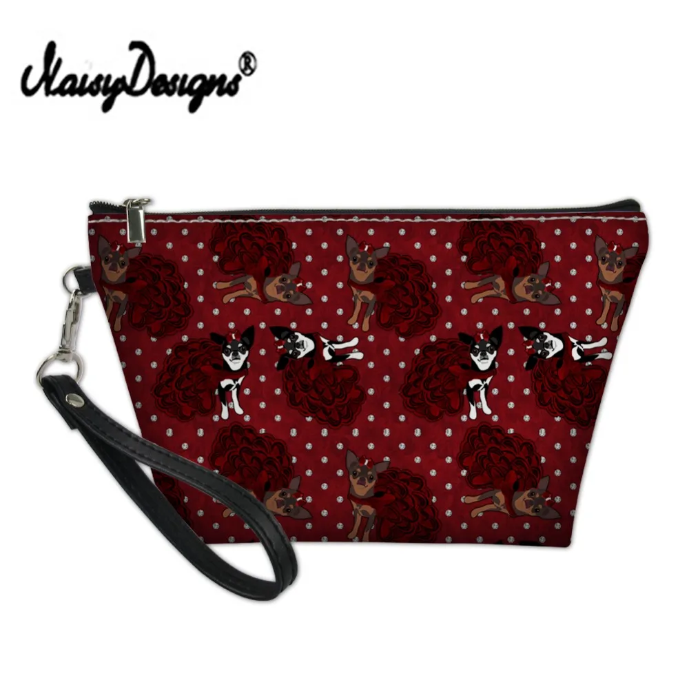 Noisydesigns/модные косметички для женщин из искусственной кожи; Косметички на молнии с принтом Чихуахуа; Дорожный женский клатч; Чехол-карандаш для девочек
Noisydesigns/модные косметички для женщин из искусственной кожи; Косметички на молнии с принтом Чихуахуа; Дорожный женский клатч; Чехол-карандаш для девочек