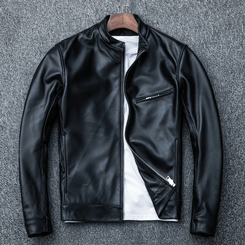 Genuine Leather Jacket Men Spring Autumn Sheepskin Coat Plus Size Leather Coats Men Clothes Veste Cuir Homme KJ1918
Genuine Leather Jacket Men Spring Autumn Sheepskin Coat Plus Size Leather Coats Men Clothes Veste Cuir Homme KJ1918