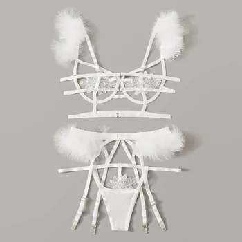 Women's Sexy Bra Set 2020 New Fashion Exquisite Mesh Lingerie Bra+Garter+Briefs Set Babydoll Cut-Out Sleepwear
Women's Sexy Bra Set 2020 New Fashion Exquisite Mesh Lingerie Bra+Garter+Briefs Set Babydoll Cut-Out Sleepwear