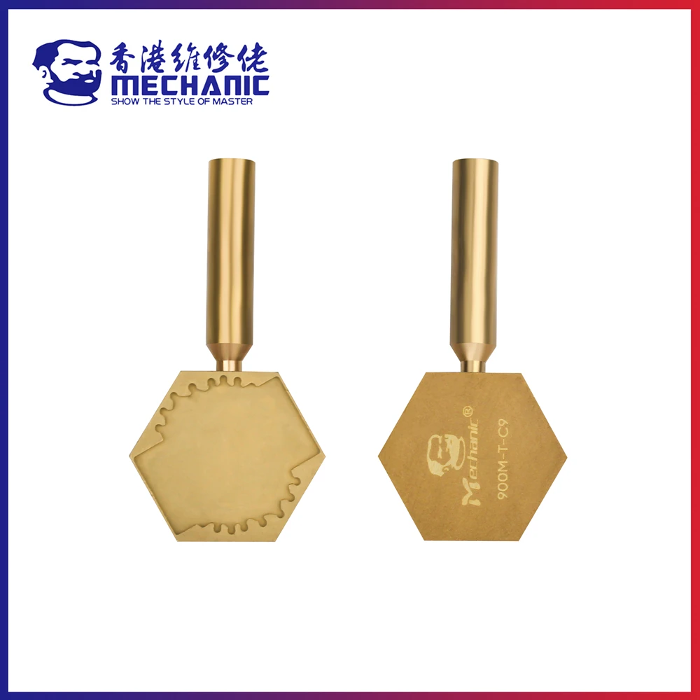 MECHANIC 900M-T-C9 Pure Copper 7 in 1 Miniature Heating Platform Micro Solder Station For CPU IC Chip Glue Removal Desoldering
MECHANIC 900M-T-C9 Pure Copper 7 in 1 Miniature Heating Platform Micro Solder Station For CPU IC Chip Glue Removal Desoldering