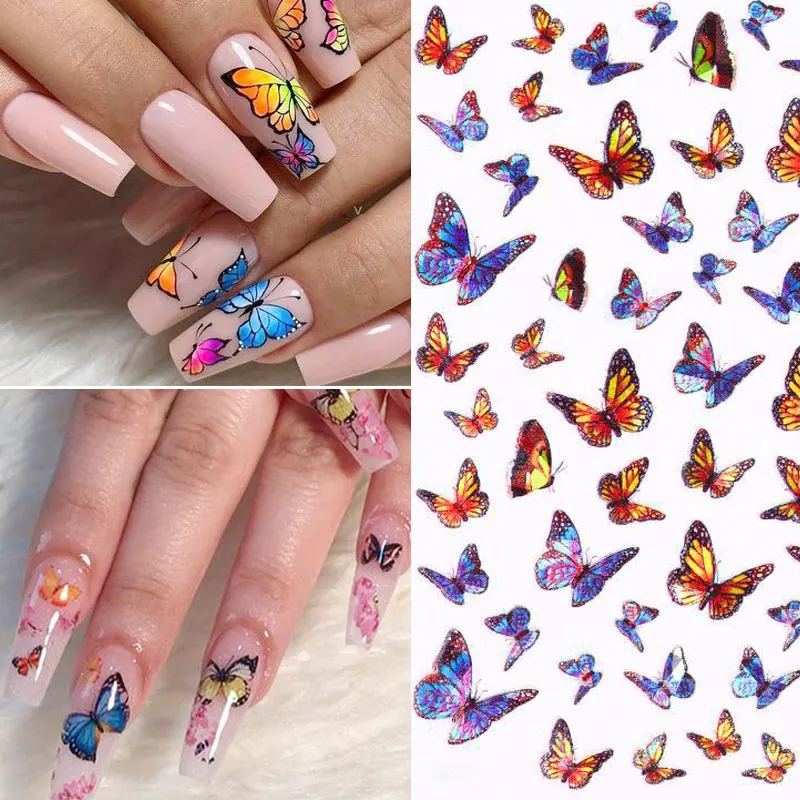 3D Butterfly Nail Art Stickers Adhesive Sliders Colorful Flowers Nail Transfer Decals Foils Wraps Decorations DIY Manicure
3D Butterfly Nail Art Stickers Adhesive Sliders Colorful Flowers Nail Transfer Decals Foils Wraps Decorations DIY Manicure