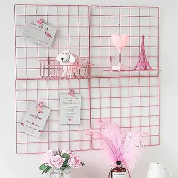Pink Barbed Wire Grid Plate Photo Frame Postcard Grid Frame Girl Room Wall DIY Decoration Iron Storage
Pink Barbed Wire Grid Plate Photo Frame Postcard Grid Frame Girl Room Wall DIY Decoration Iron Storage