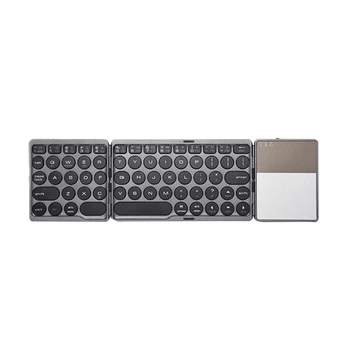 Foldable Keyboard Wireless Keyboard Practical Keyboard Touchpad Mouse for Tablet Computer (Black)
Foldable Keyboard Wireless Keyboard Practical Keyboard Touchpad Mouse for Tablet Computer (Black)