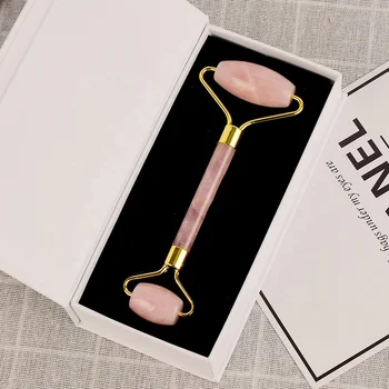 Facial Jade Roller Massage in Gift Box Natural Crystal Rose Quartz Face Massage Roller Double Head Noiseless Face Massager
Facial Jade Roller Massage in Gift Box Natural Crystal Rose Quartz Face Massage Roller Double Head Noiseless Face Massager