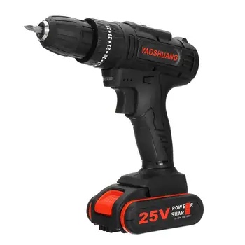 25V 3/8-Inch Double Speed Electric Drill Cordless Hand Drill Mini Electric Screwdriver Rechargable Lithium Battery Drill
25V 3/8-Inch Double Speed Electric Drill Cordless Hand Drill Mini Electric Screwdriver Rechargable Lithium Battery Drill