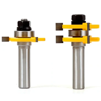 2pcs Carbide Router Bits Cutting Wooden Plywood Cabinet Wardrobe Door Center Panel Tongue Groove Milling Cutter
2pcs Carbide Router Bits Cutting Wooden Plywood Cabinet Wardrobe Door Center Panel Tongue Groove Milling Cutter