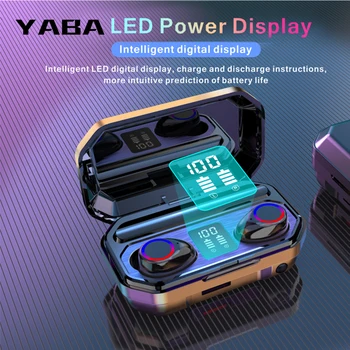 YABA 3500mAh Bluetooth Earphones Wireless Headphones Touch Control LED With Microphone Sport Waterproof Headsets Earphone 
YABA 3500mAh Bluetooth Earphones Wireless Headphones Touch Control LED With Microphone Sport Waterproof Headsets Earphone